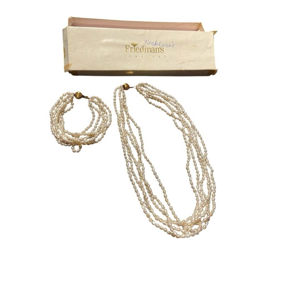 Vintage‎ Strand Freshwater Pearl Necklace Set - Picture 1 of 3